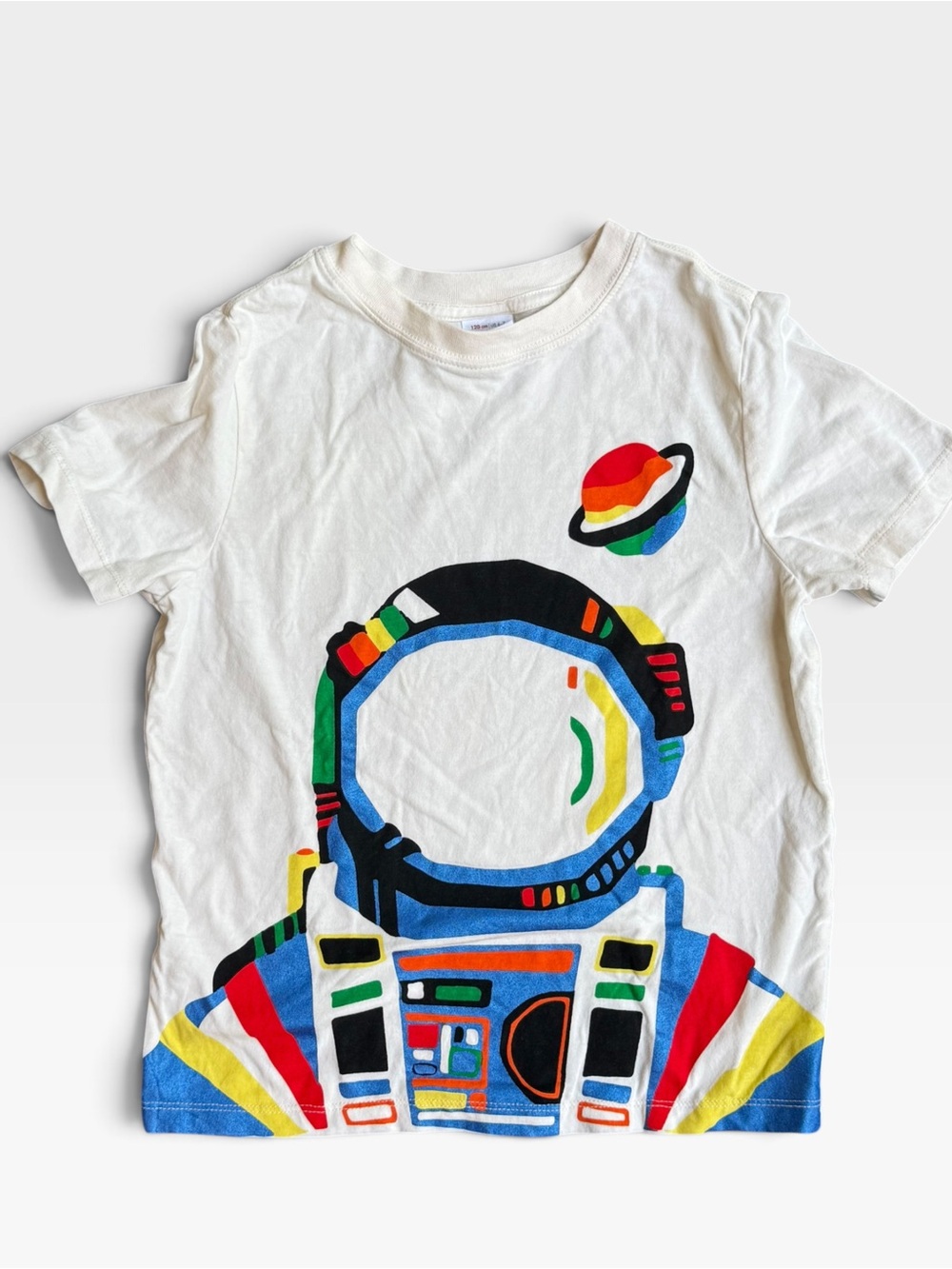 Hanna Andersson Boys Astronaut Space Graphic Tee Size 6-7 120cm
